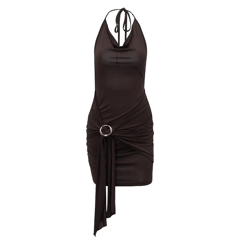 Mariposa Low Cut Backless Mini Dress