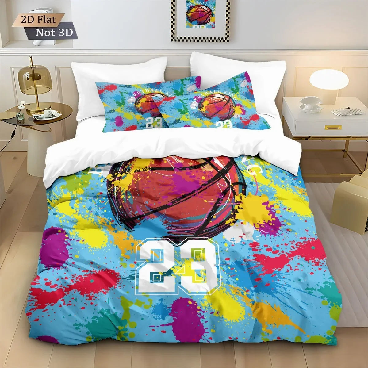 Customized Duvet Cover Set Soccer Football Sports Theme Bedding Set