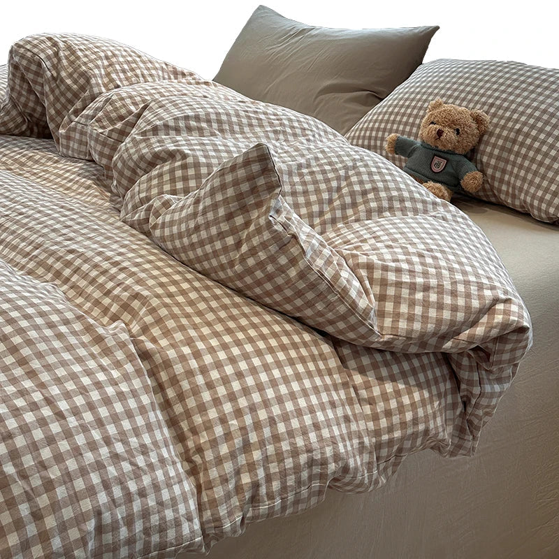 Japanese Solid Brushed Bedding Sets
