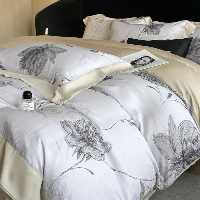 100% Cotton 300TC Summer 4 Piece Bedding Set