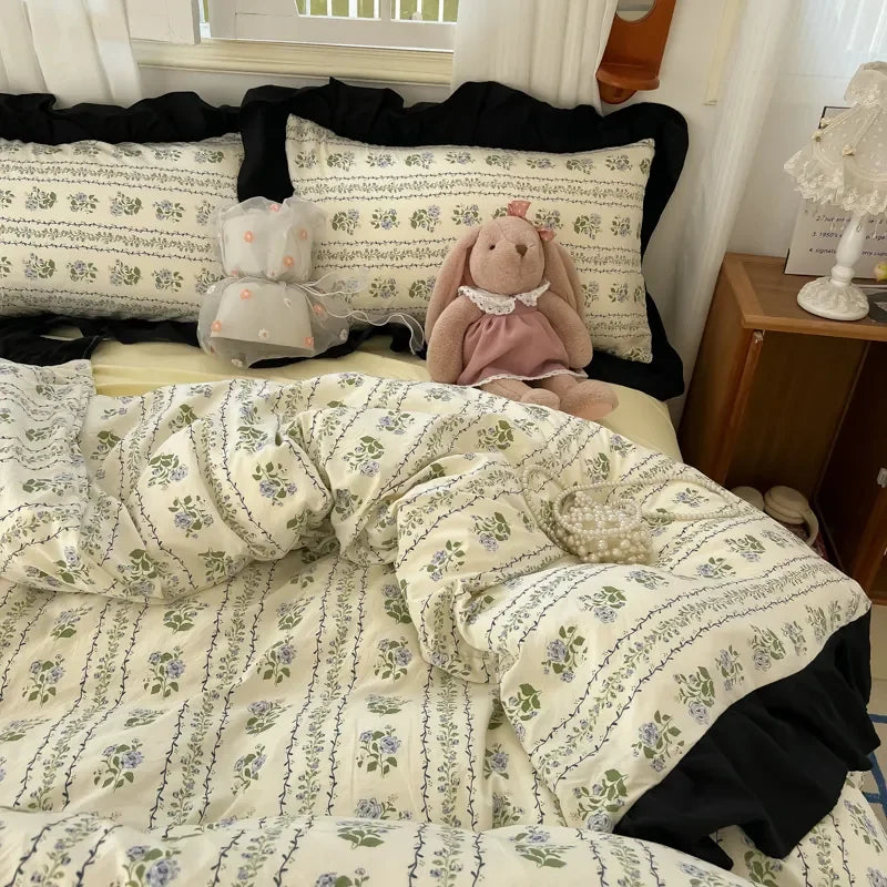 French Floral Bedding Set