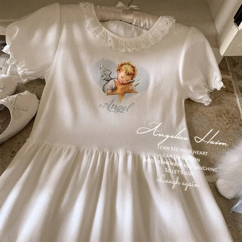 Blessed Babydoll Angelcore Dress