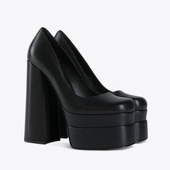 Extra Large Size Platform High-Heeled Shoes
