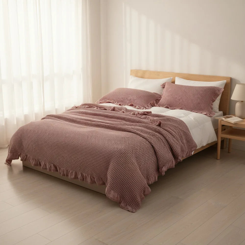 100% Cotton Solid Color Soft No Shedding Bedding Set