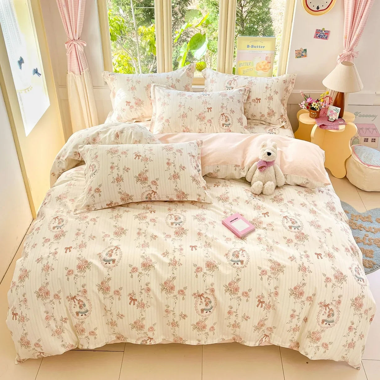 Cartoon Print 100% Cotton Bedding Sets