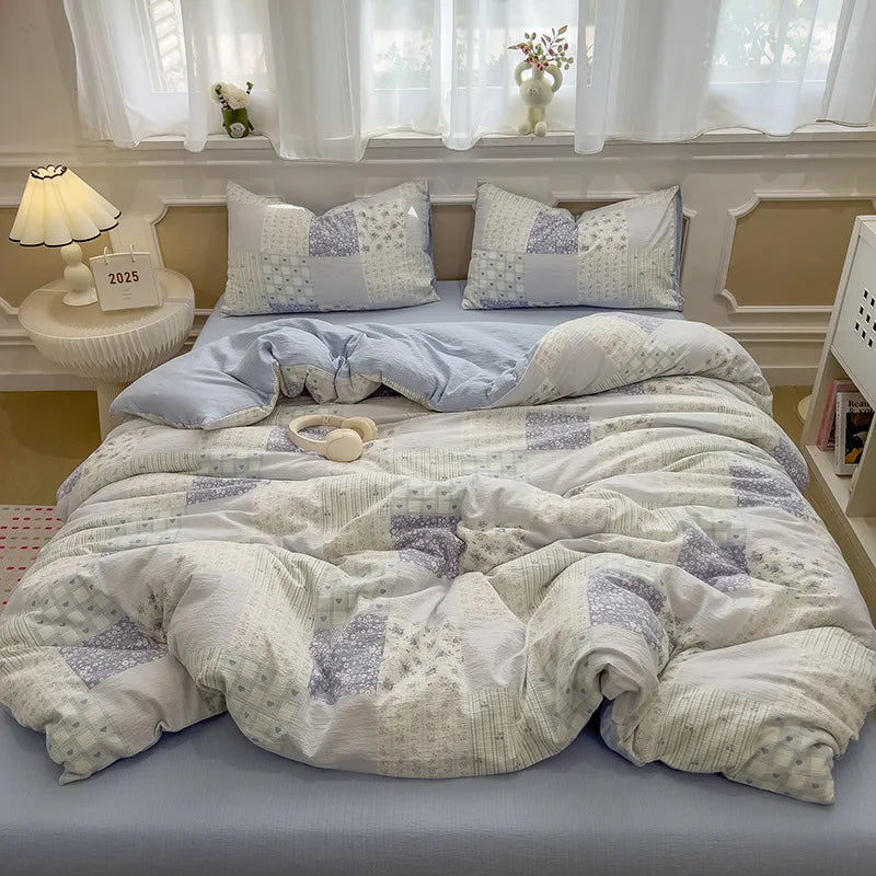 Korean Double Layer Gauze Bedding Set