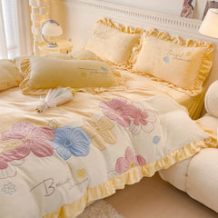 Winter Warm Velvet Bedding Set