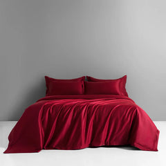 1000TC Egyptian Cotton Luxury Solid Color Soft Silky 4/6Pcs Bedding Set