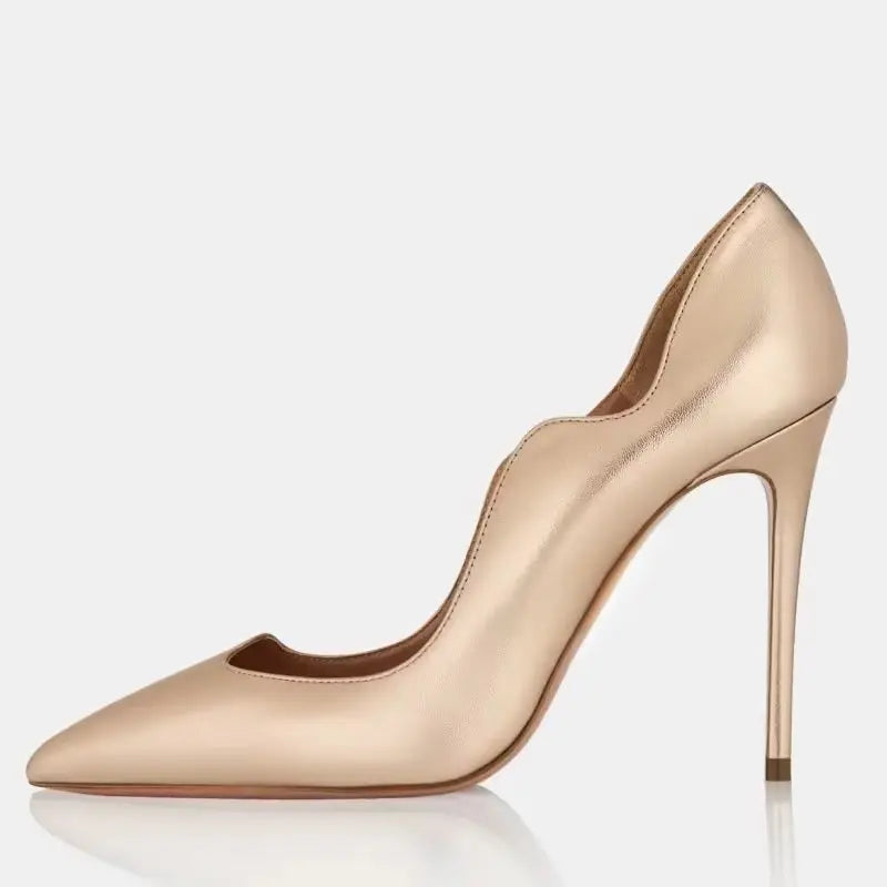 Metal leather Banquet Shoes