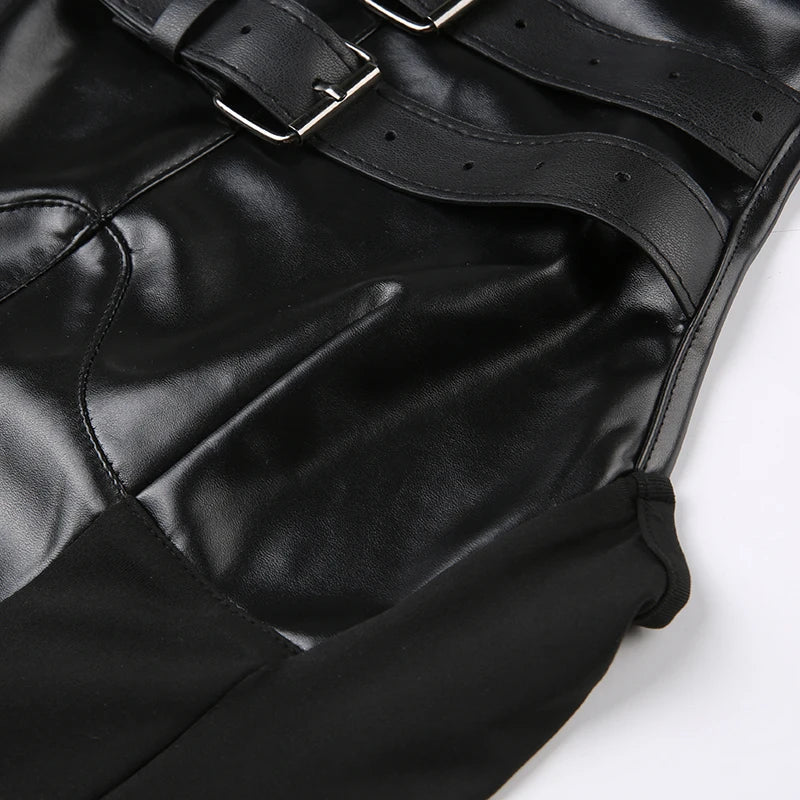 Mikella Leather Tank Top