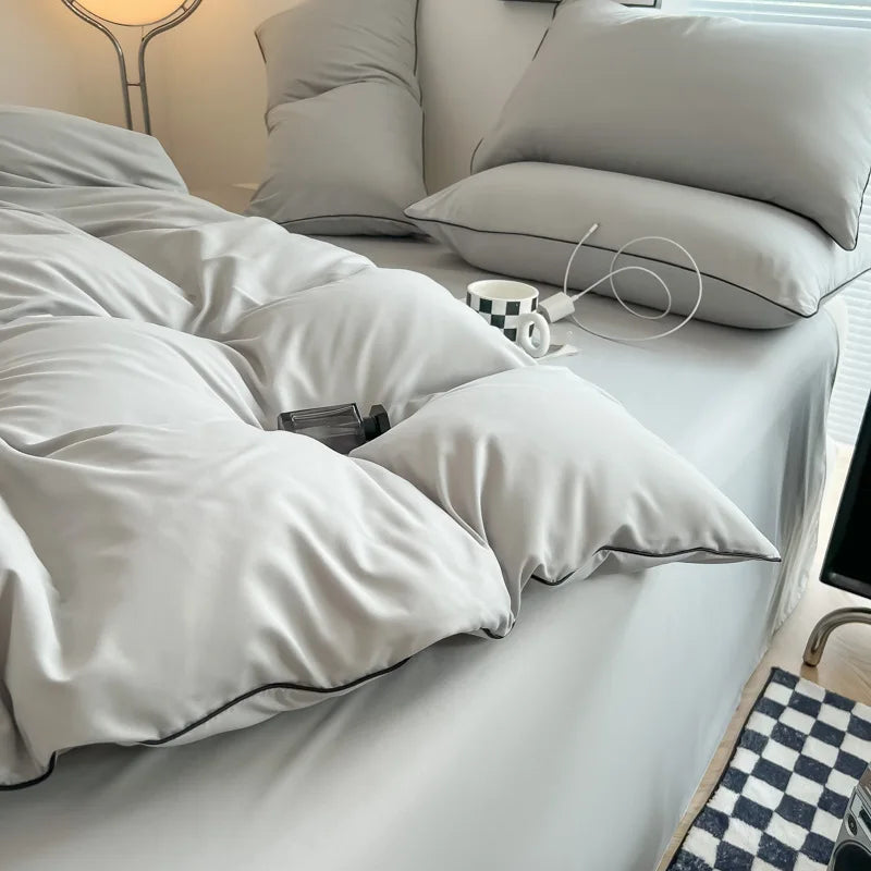 Korean Black Bedding Sets