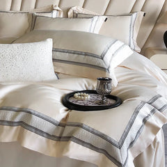 GRADIENT 100% Egyptian Cotton Luxury Embroidery Hotel Style Soft Bedding Set