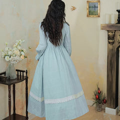 Winter Belle Romantic Royalcore Victorian Vintage-Style Dress