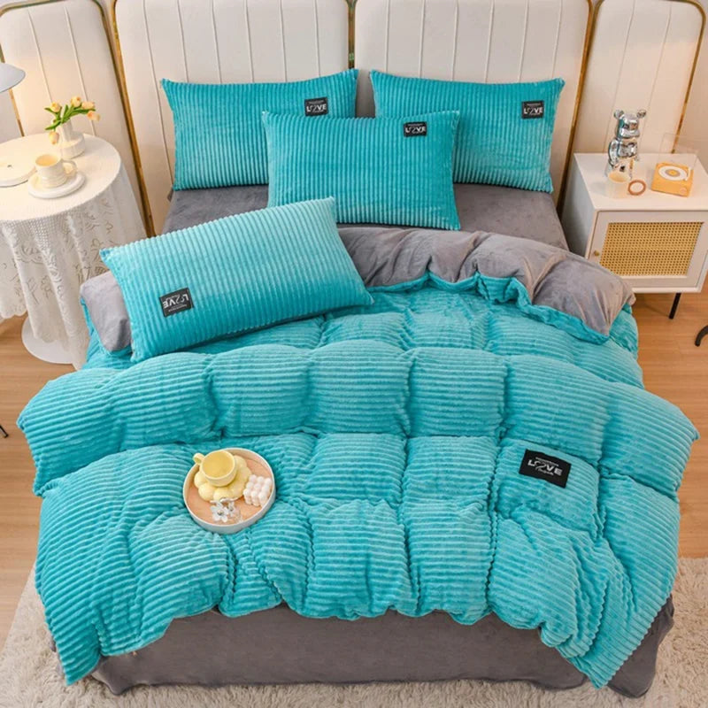 Winter Warm 3pcs Bedding Sets