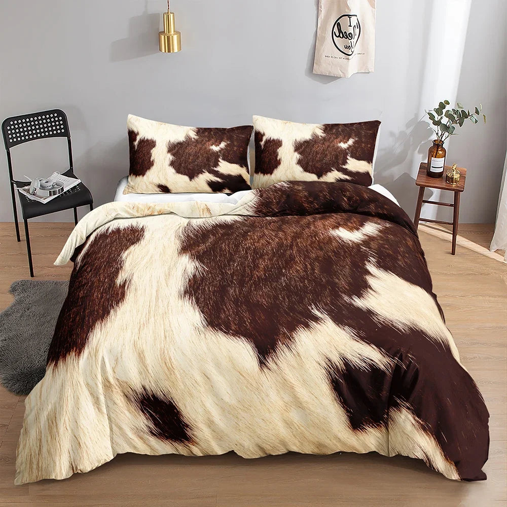 Cow Print Bedding Set