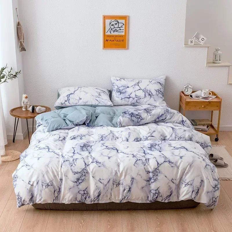 Geometric Ink Wash Print Bedding Set