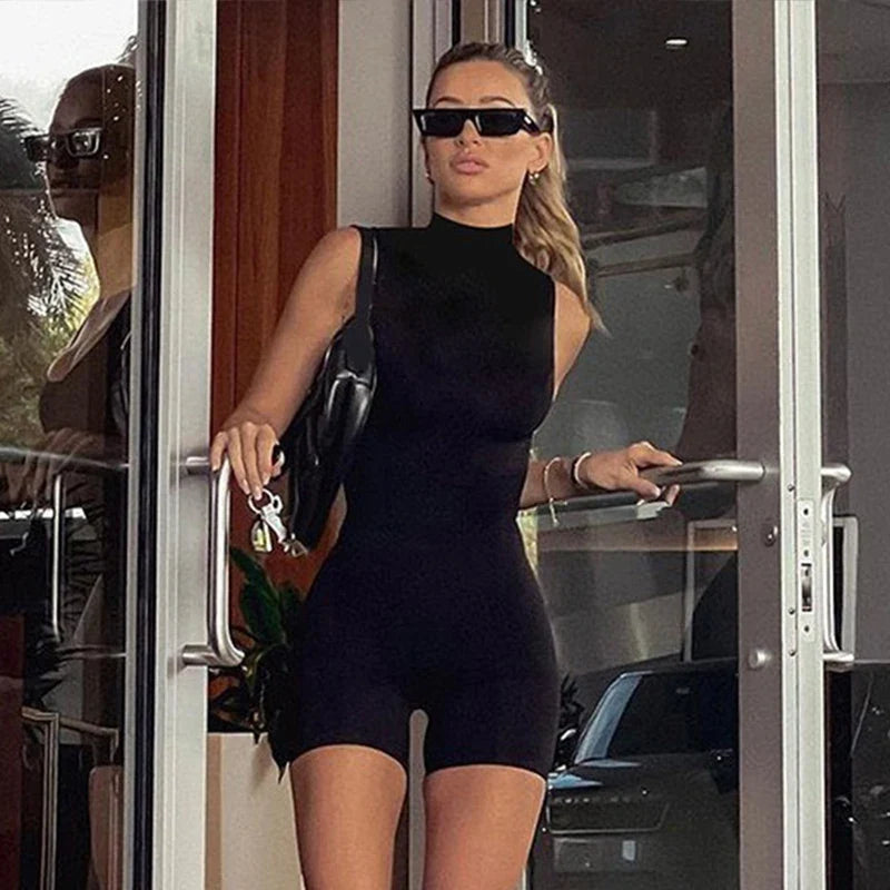 Jetset Black Mini Playsuit
