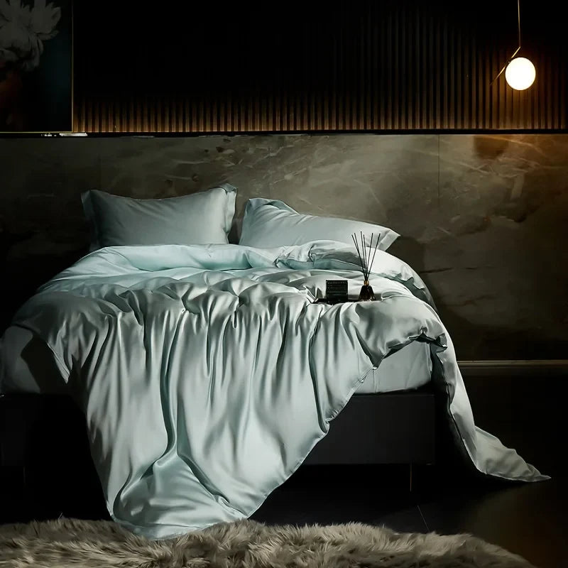 600TC Lyocell Bamboo Fiber Silky Cool Feeling Bedding Set