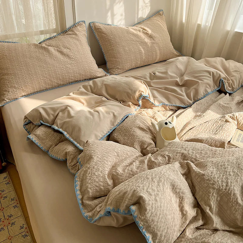 Summer Seersucker Bedding Sets