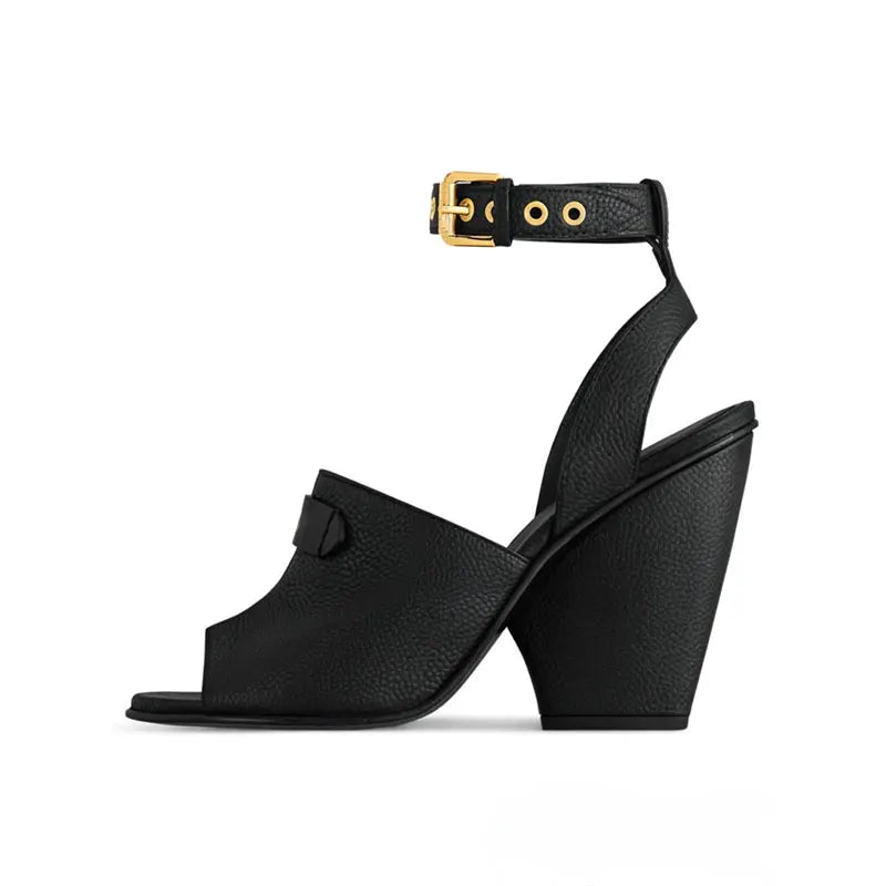 white Peep toe Sandals