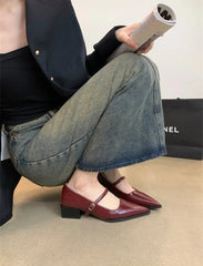 Keely Retro Pointed Toe Pumps