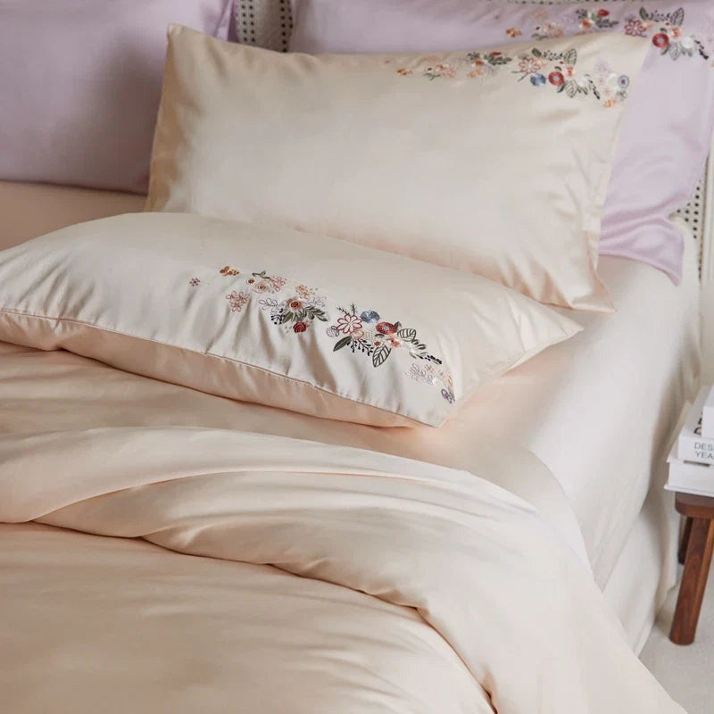 800TC Lyocell Fiber Soft Silky Cooling Summer Bedding Set