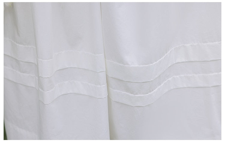 Heidi Flower Embroidered White Cottagecore Dress