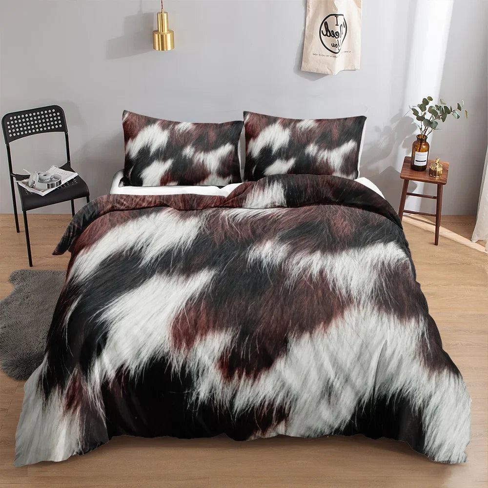 Cow Print Bedding Set