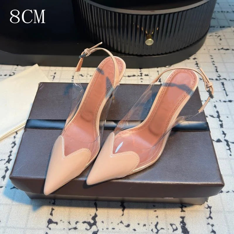 Pointed Shallow Mouth Sweet Love Shape Pumps