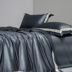 1000TC Egyptian Cotton Luxury Solid Color Hotel Style Soft Silky Bedding Set