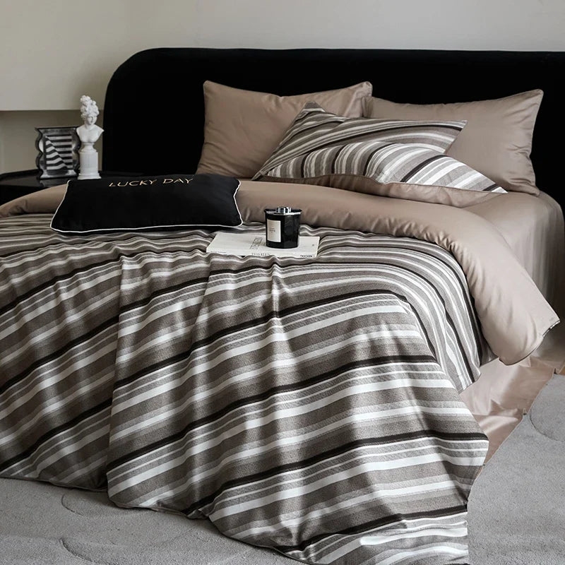 1000TC Egyptian Cotton Vintage Rose Print Bedding Set