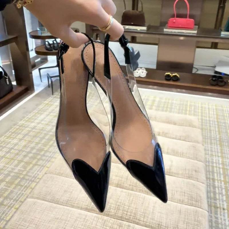 Pointed Shallow Mouth Sweet Love Shape Pumps