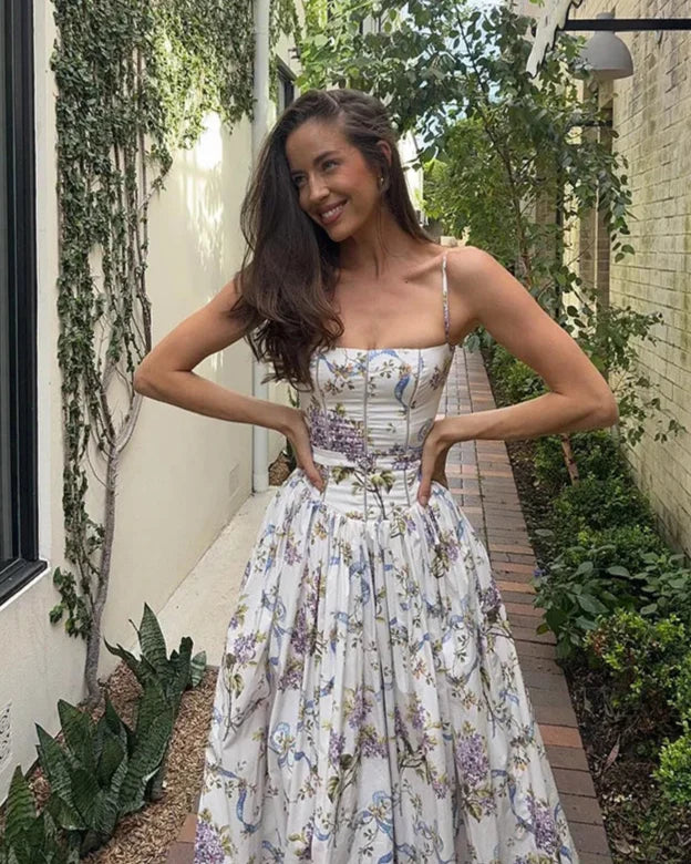 Waverly Floral Spaghetti Strap Maxi Dress