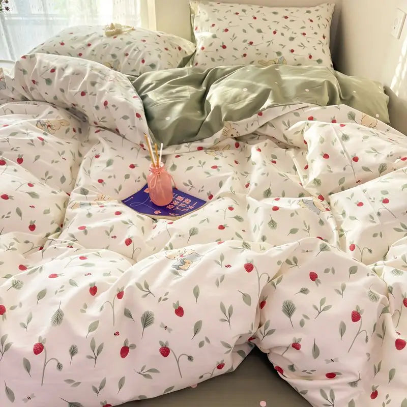 Ins White Bedding Set