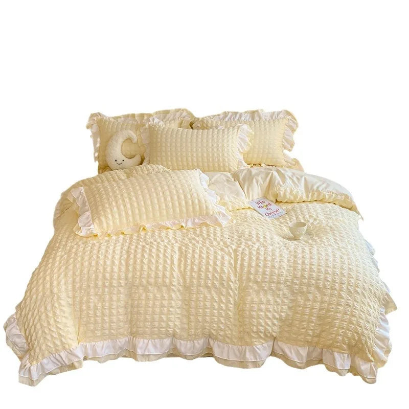 Princess Style Seersucker Bedding Set