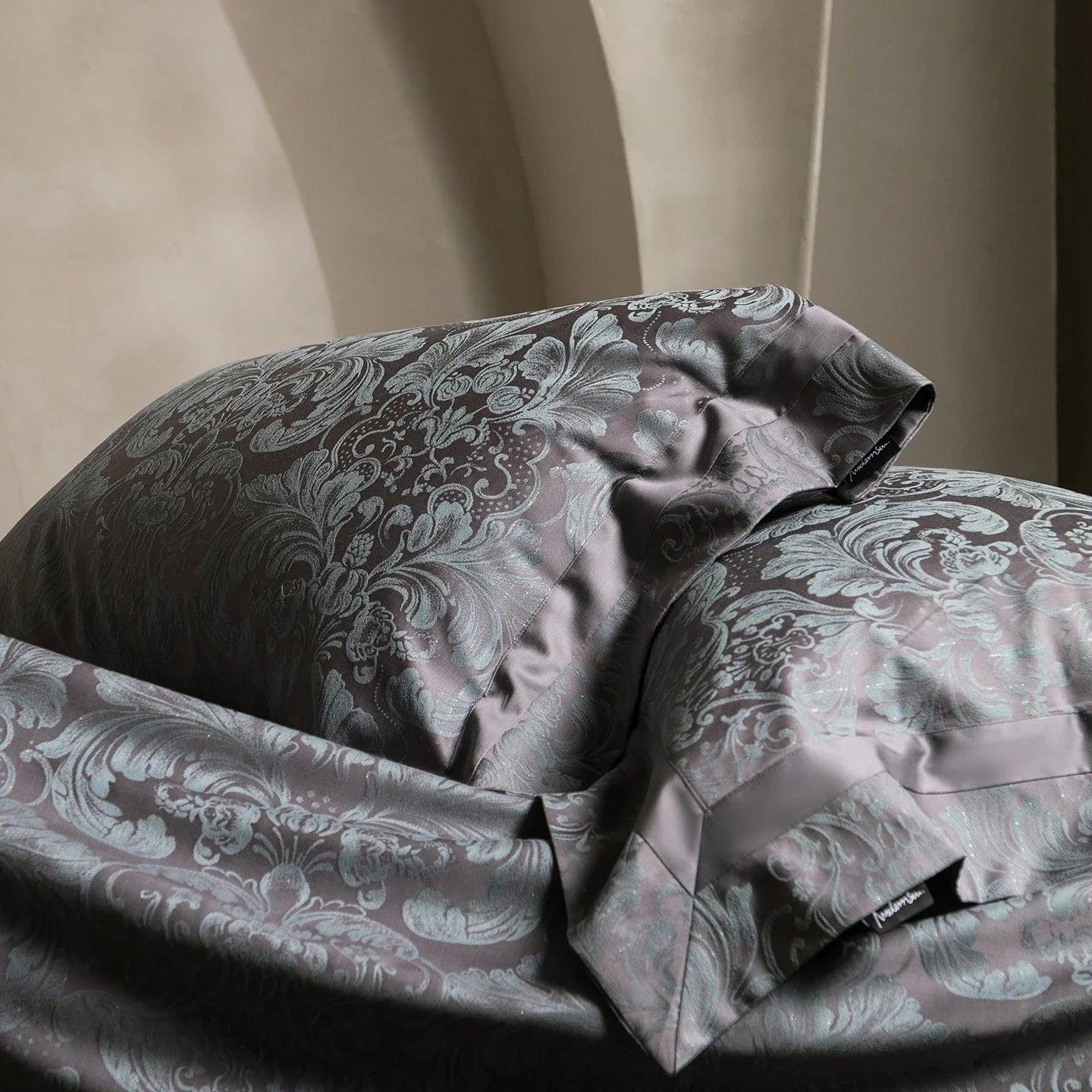 European Style Luxury Lyocell Cotton Jacquard Bedding Set, Soft Silky Duvet Cover Set, Pillowcases, Bed Sheet/Fitted Sheet, 4Pcs