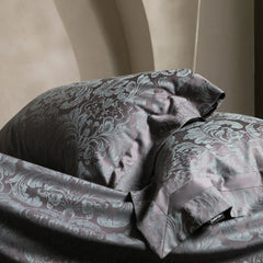 European Style Luxury Lyocell Cotton Jacquard Bedding Set, Soft Silky Duvet Cover Set, Pillowcases, Bed Sheet/Fitted Sheet, 4Pcs