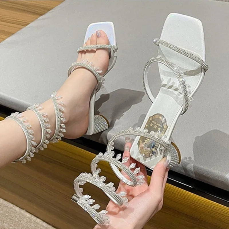 Snake-like Winding Sandals