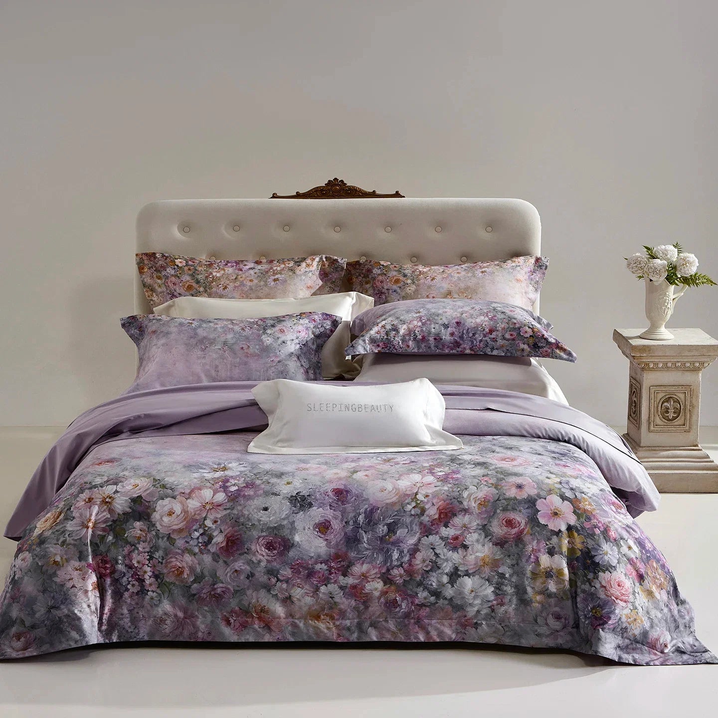 Vintage Oil Painting Style Rose Flowers Pattern Bedding Set