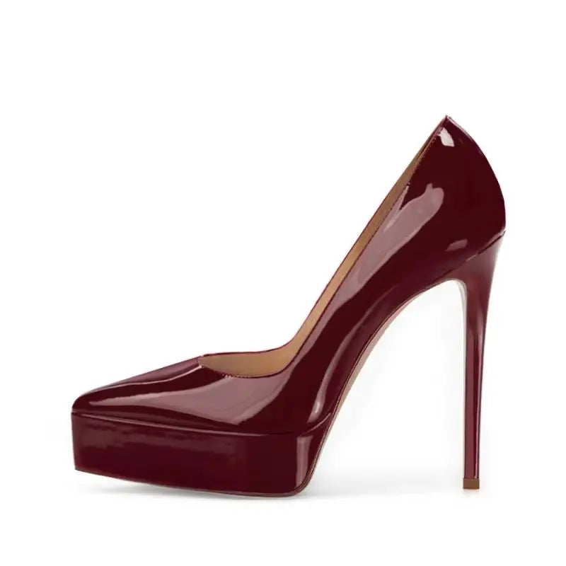 White Patent Leather Pumps