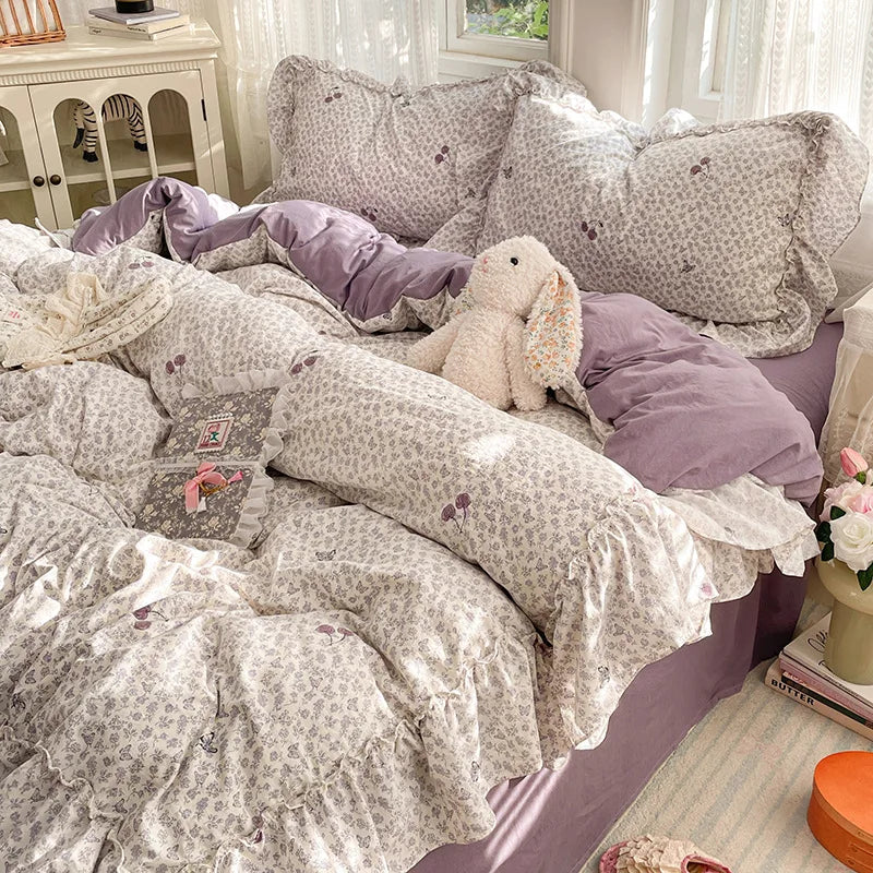 Princess Style French Printed Bedding Set
