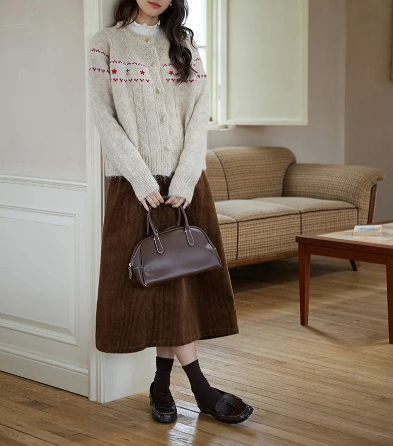 Lucia Cottagecore Cardigan with Embroidery