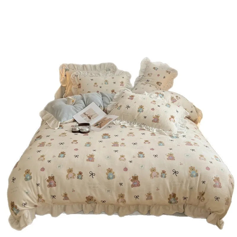 Cartoon Printed Bedding Set