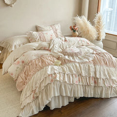 100% Cotton Vintage French Floral Bedding Set