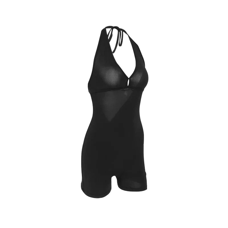 Lost In Trance Backless Mini Playsuit