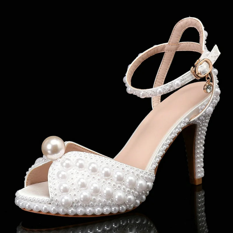 Autumn Fish Mouth High Heels