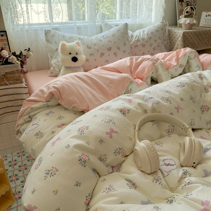 Korean Style Fashion Bedding Set