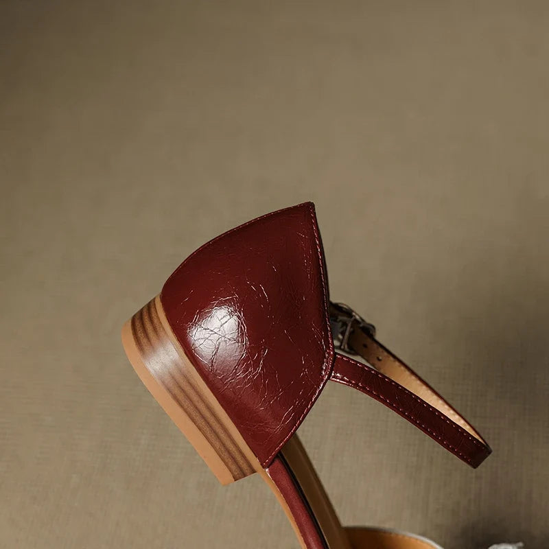 cowhide round head bow