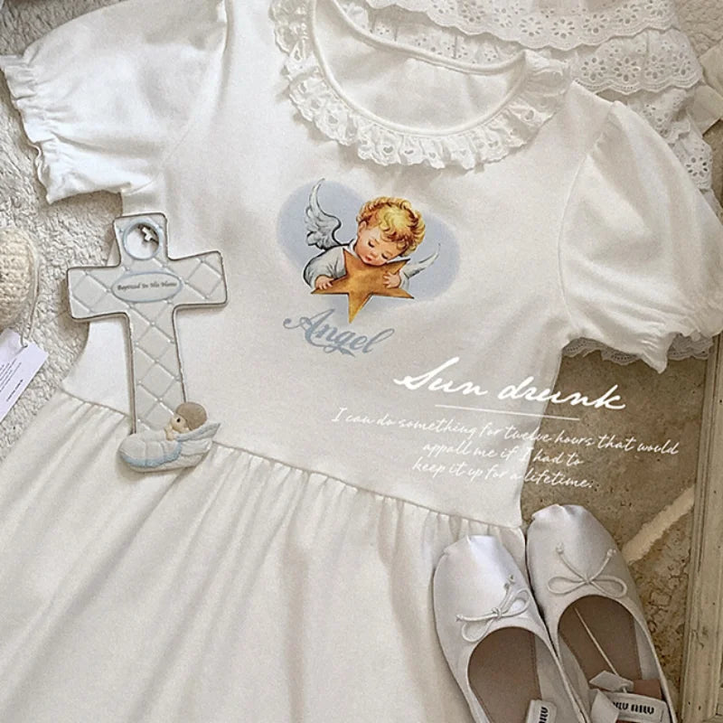 Blessed Babydoll Angelcore Dress