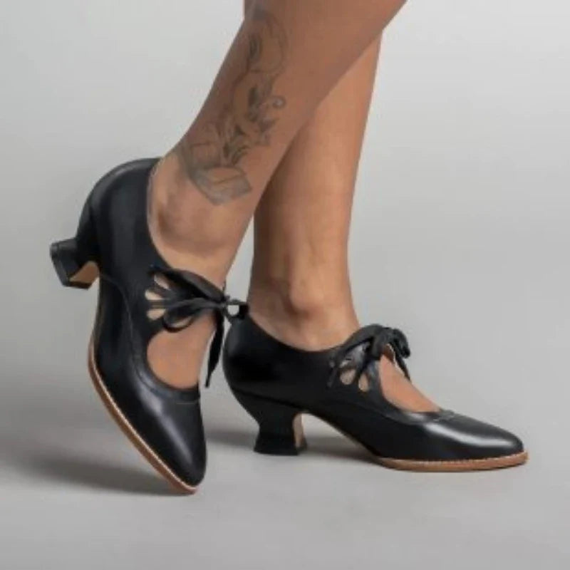 Zapato Tacon Alto Women Retro Pointed High Heel